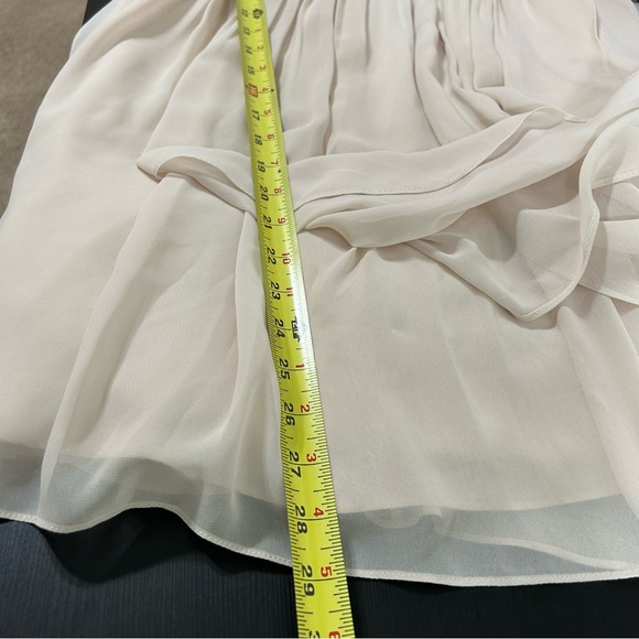 JENNY YOO Collection Bridesmaid Gown Strapless Knee Length Champagne Sz 8. - Picture 14 of 15